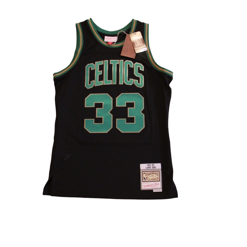 Larry Bird #33 Black Boston Celtics - Lost on Mars Reload Swingman NBA Jersey